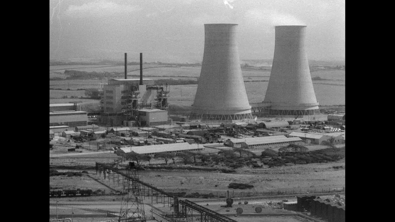 GVs风量桩、电站冷却塔;1956视频素材