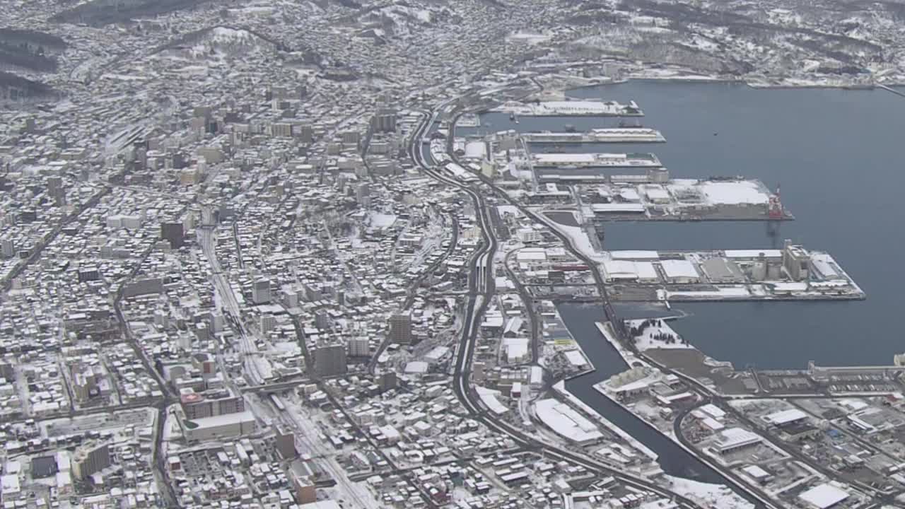 日本北海道小樽城，白雪公主视频素材