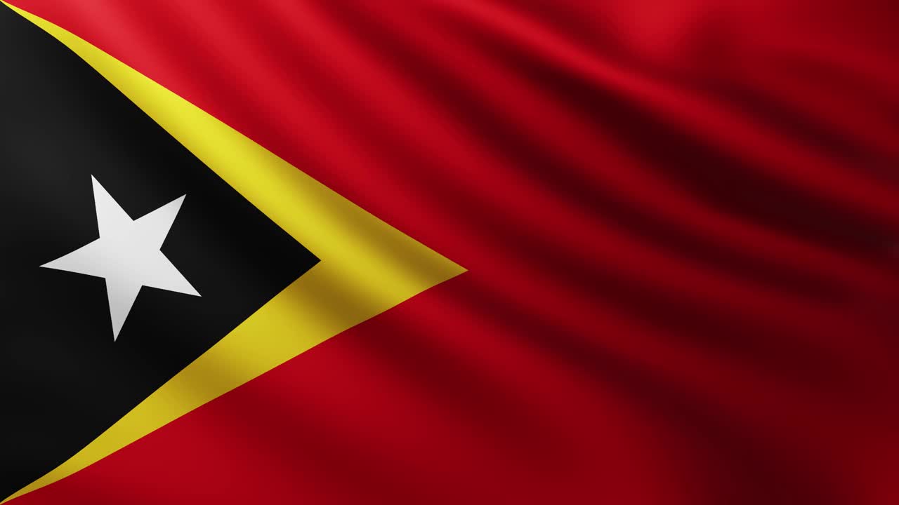 东帝汶大旗全屏背景视频素材