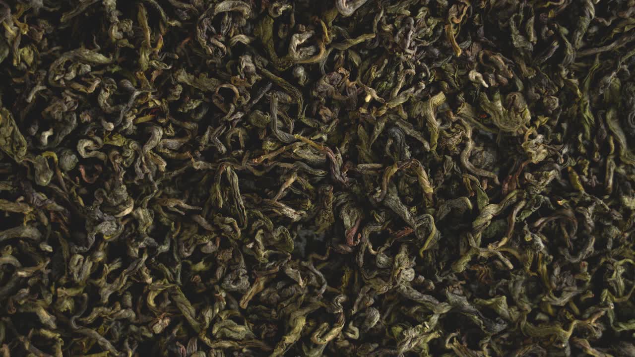 干发酵中国茶叶，旋转视频素材