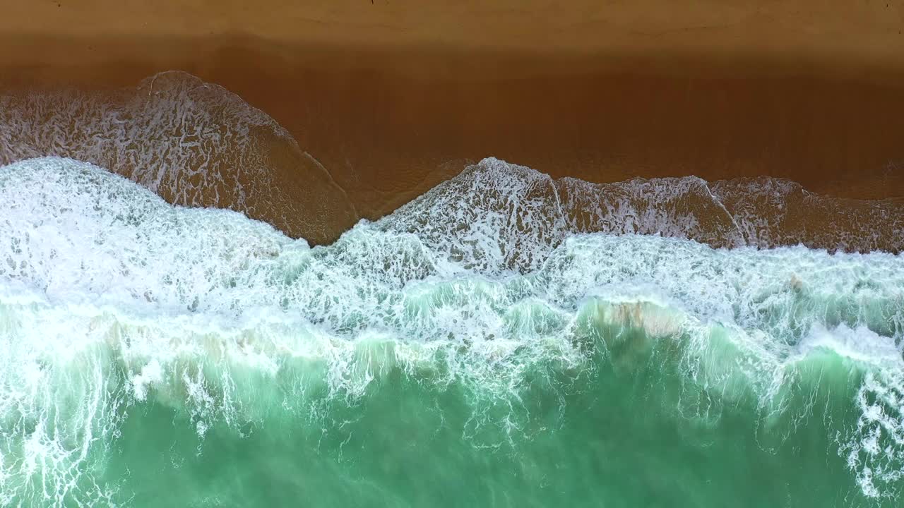 俯视图海浪海浪视频下载