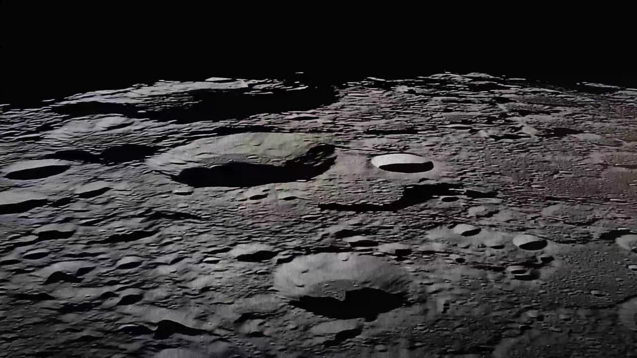 月球表面。复古的视频拍摄视频下载