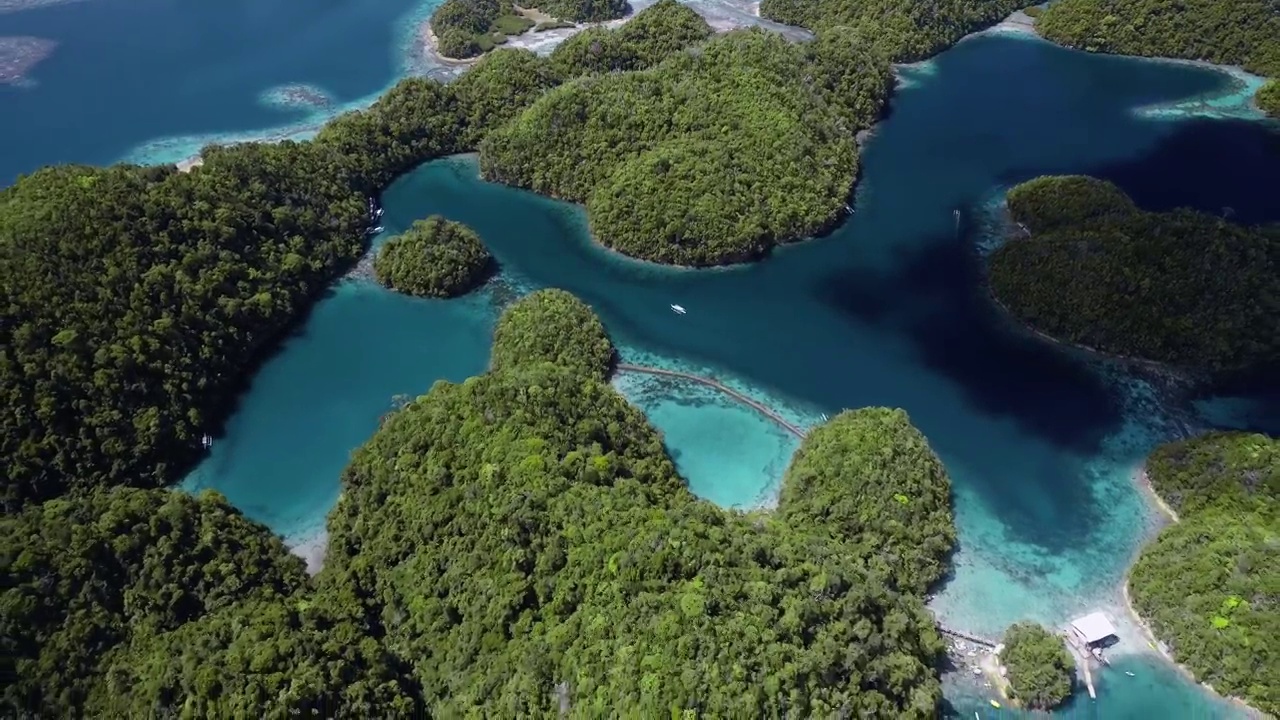 菲律宾Siargao岛的泻湖-无人机4K视频视频素材