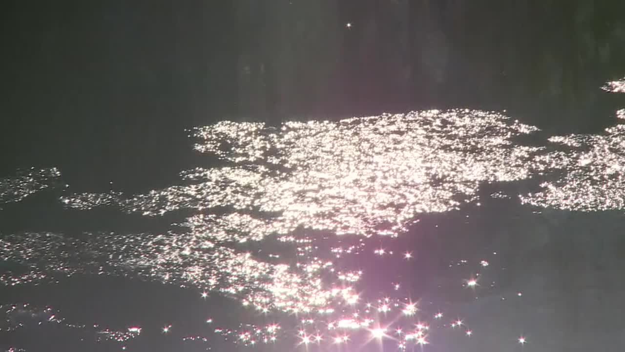 “志贺”，漂浮在久次河上的冰塞，茨城市，日本视频素材