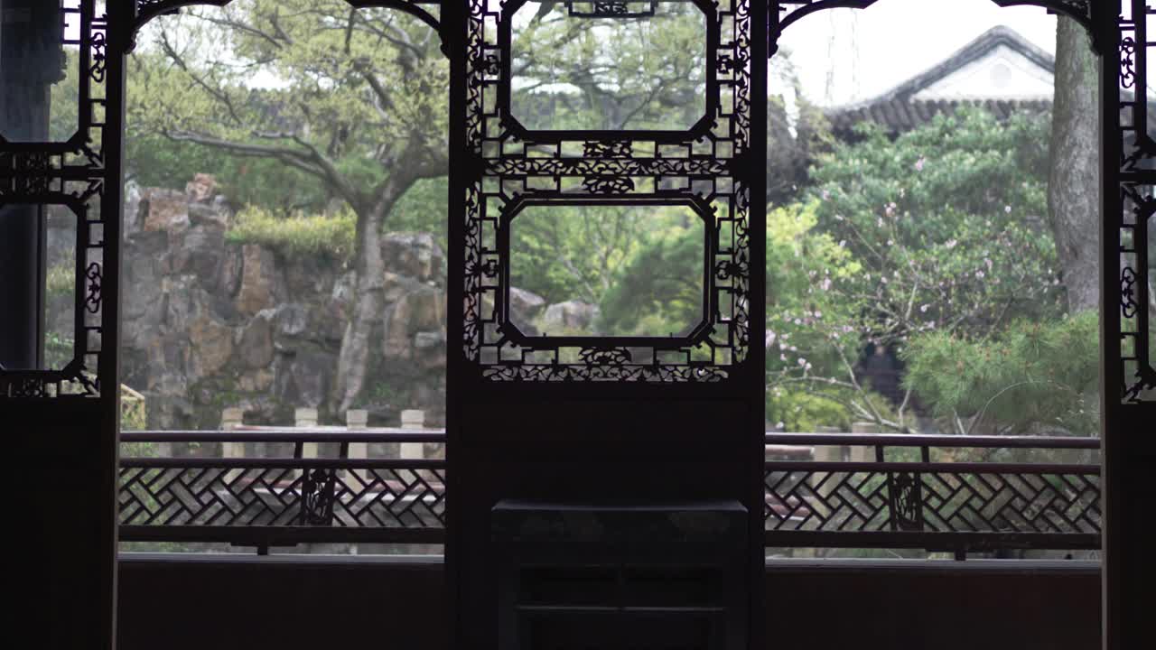 中国古典园林，苏州，中国。视频下载