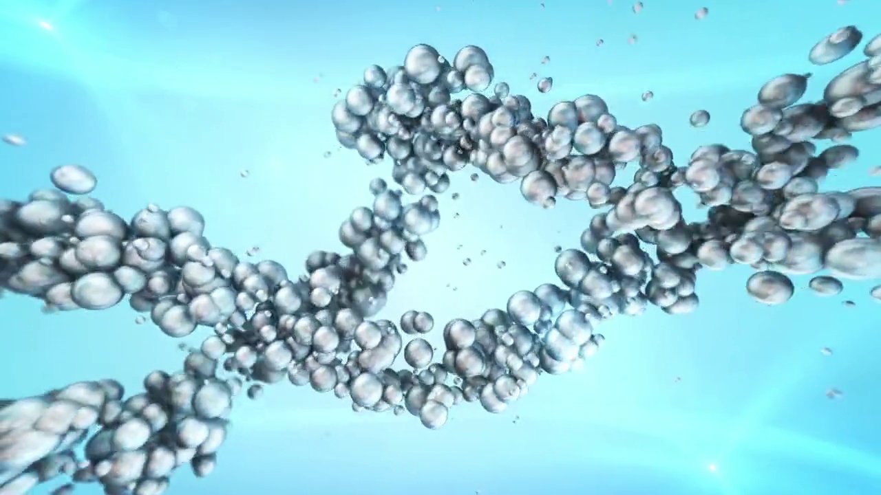 科学DNA链基因组医学慢动作生物化学药剂药物视频下载