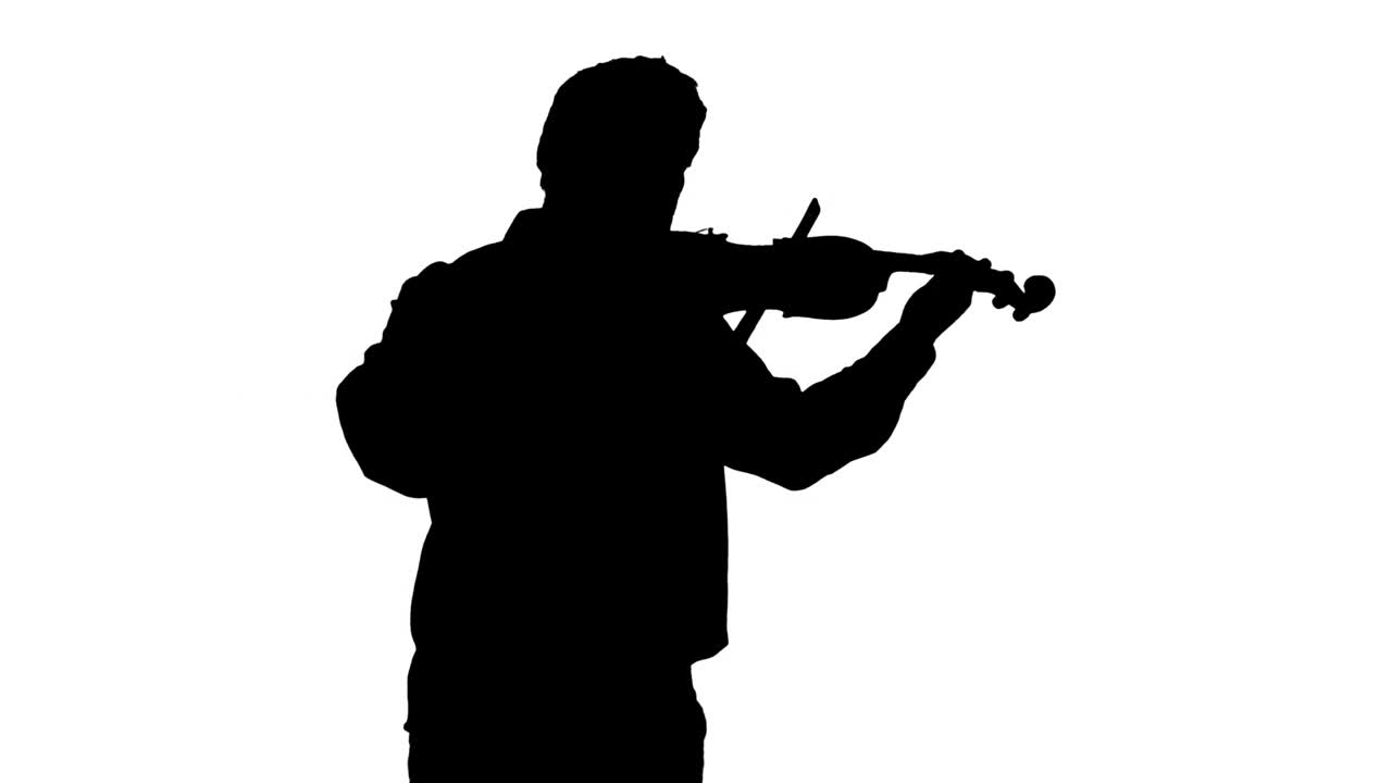 人为合成演奏小提琴剪影视频下载