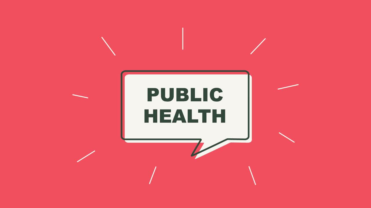 "公共卫生"动画标题视频下载