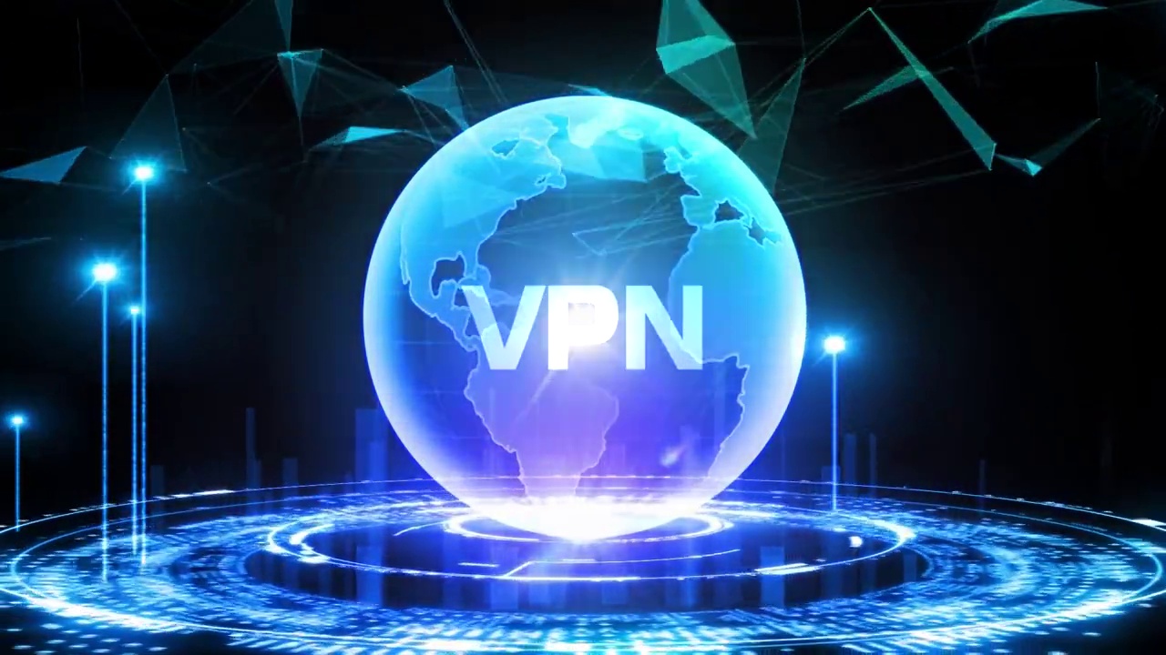 商业、技术、互联网和网络概念。VPN网络安全互联网隐私加密概念。视频下载