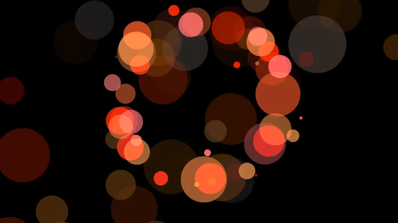 橙色和红色的圆形运动视频下载