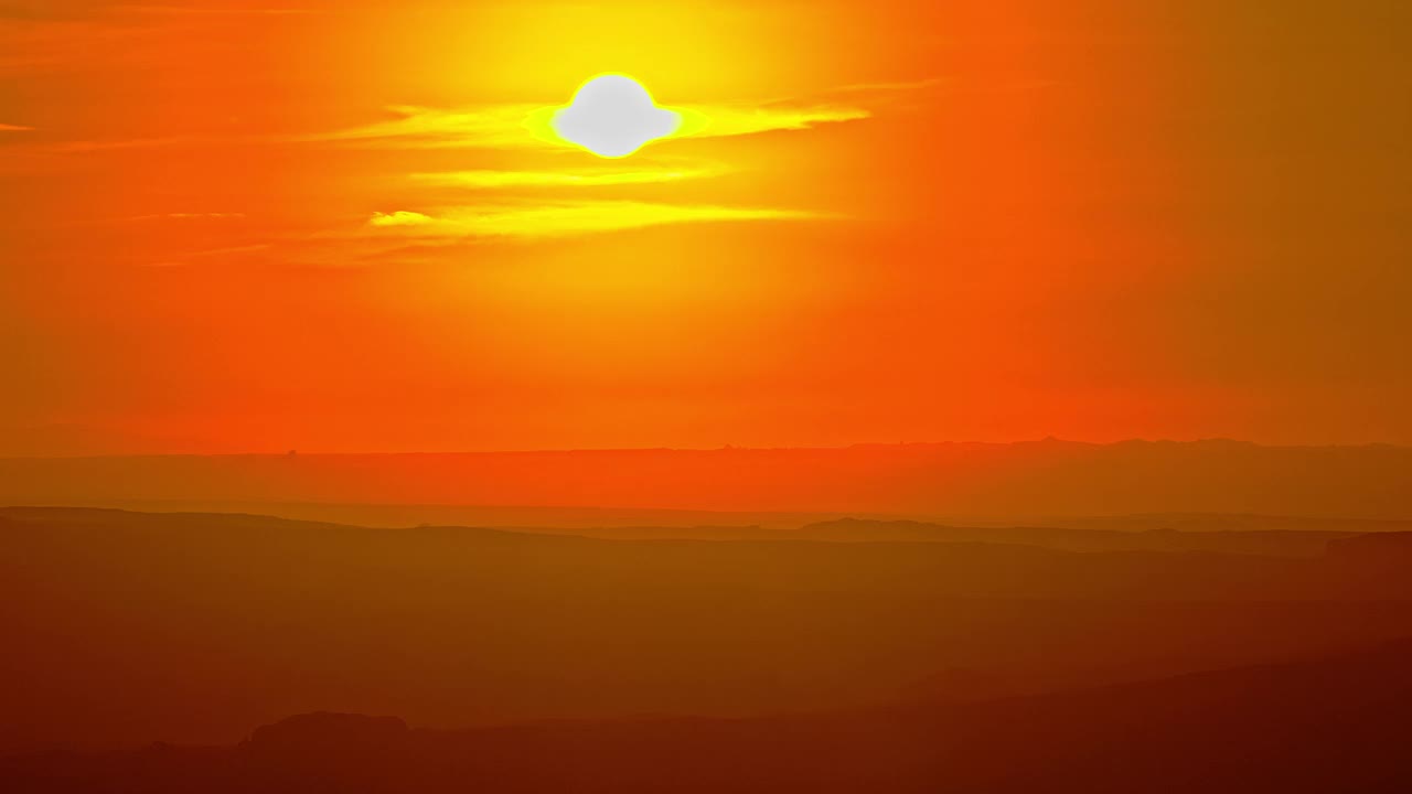 美丽的日落在国家公园系列4K视频下载