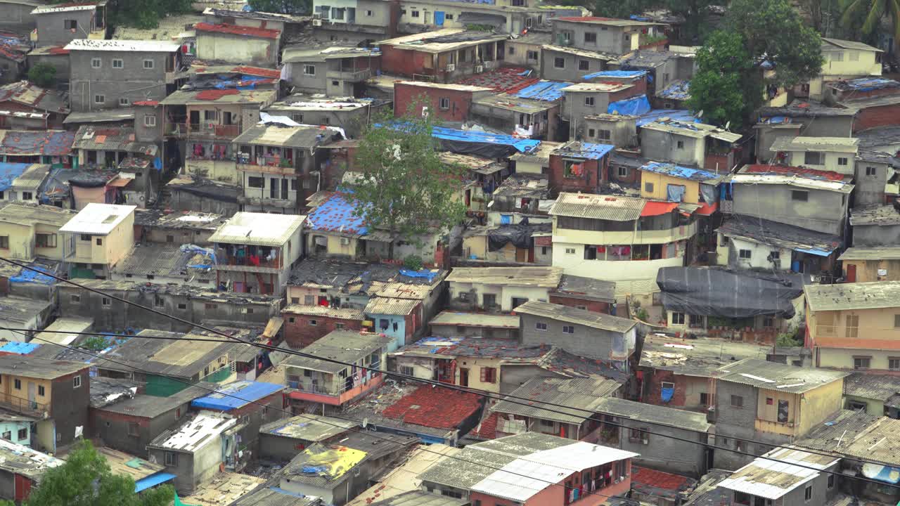 孟买贫民窟间隔拍摄视频下载