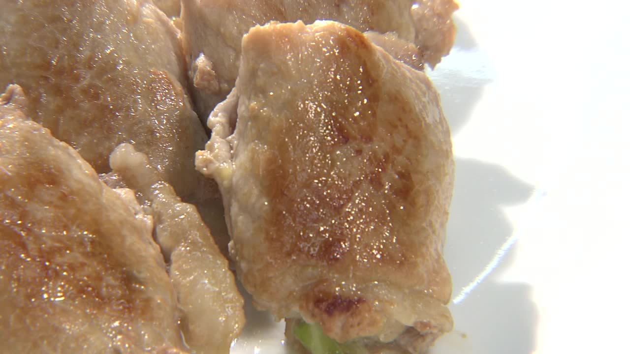CU，肉馅煎饺，静冈县，日本视频素材