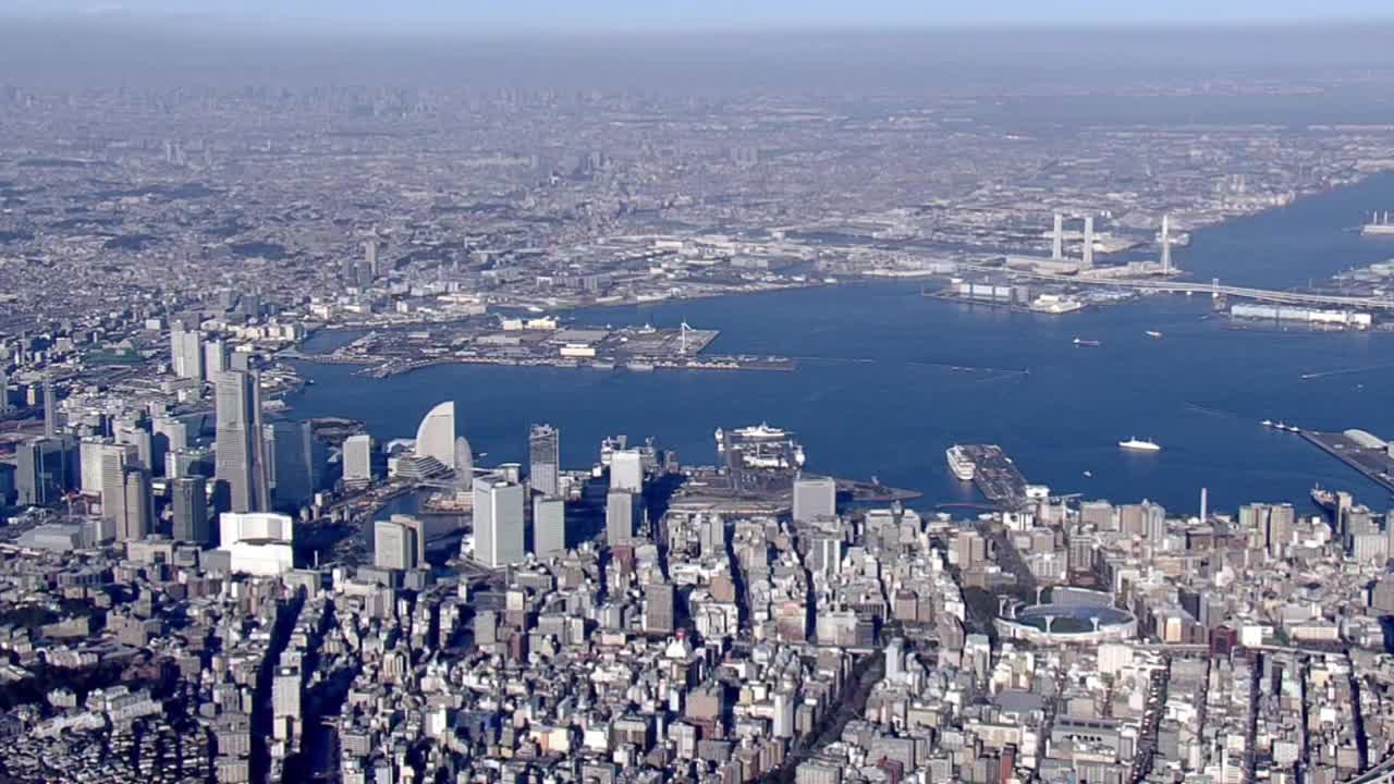 AERIAL，港人未来，日本横滨视频素材