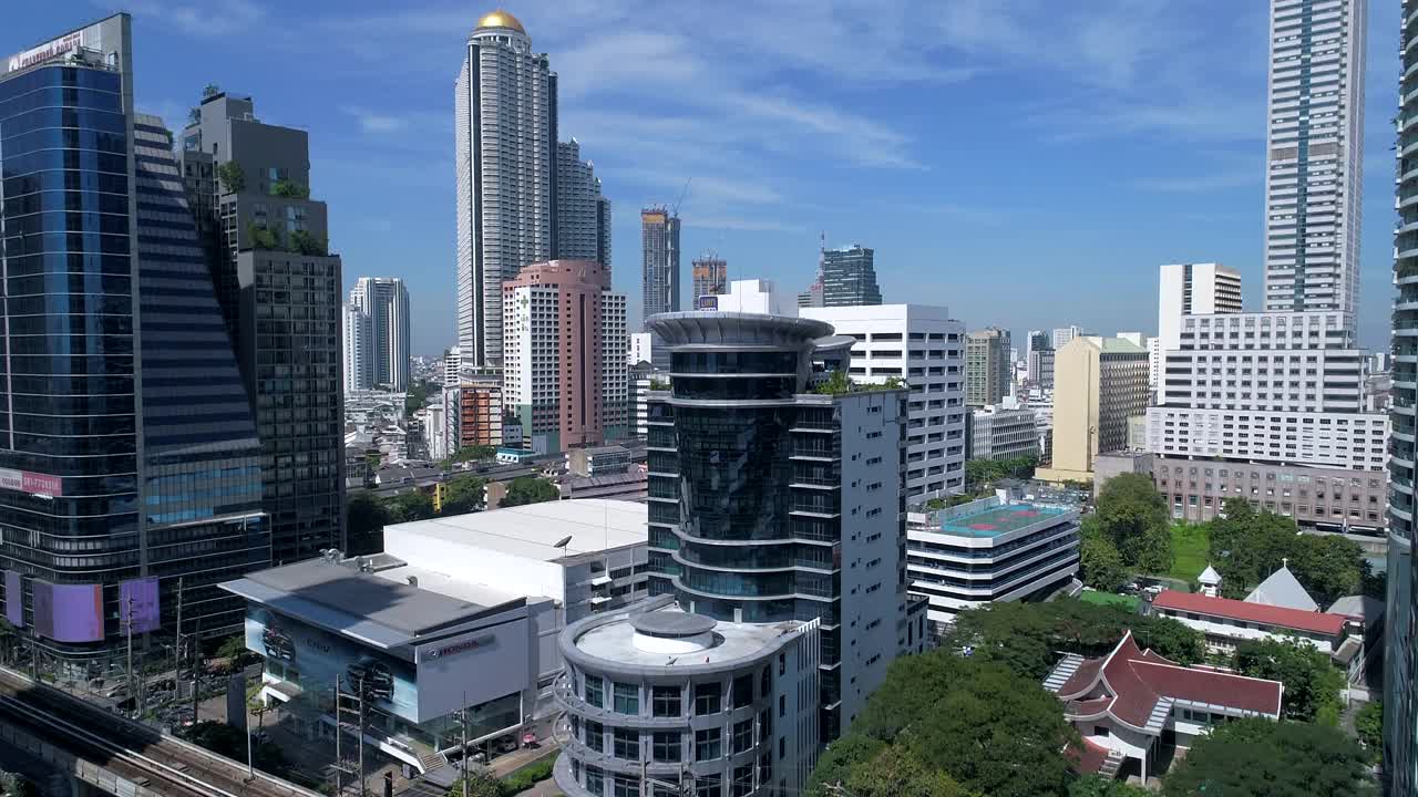 泰国曼谷市中心的风景视频素材