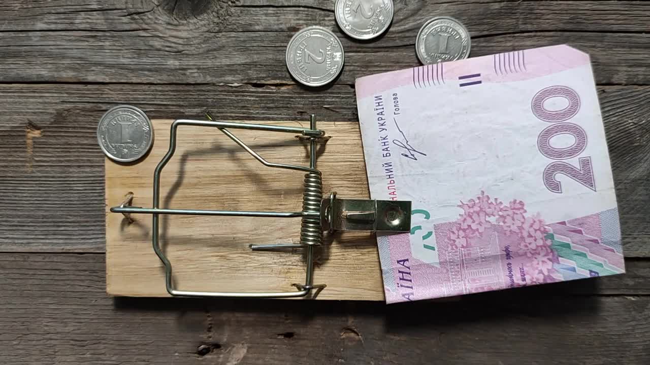 《捕鼠器》中把乌克兰货币格里夫尼亚作为诱饵的概念视频被触发视频下载