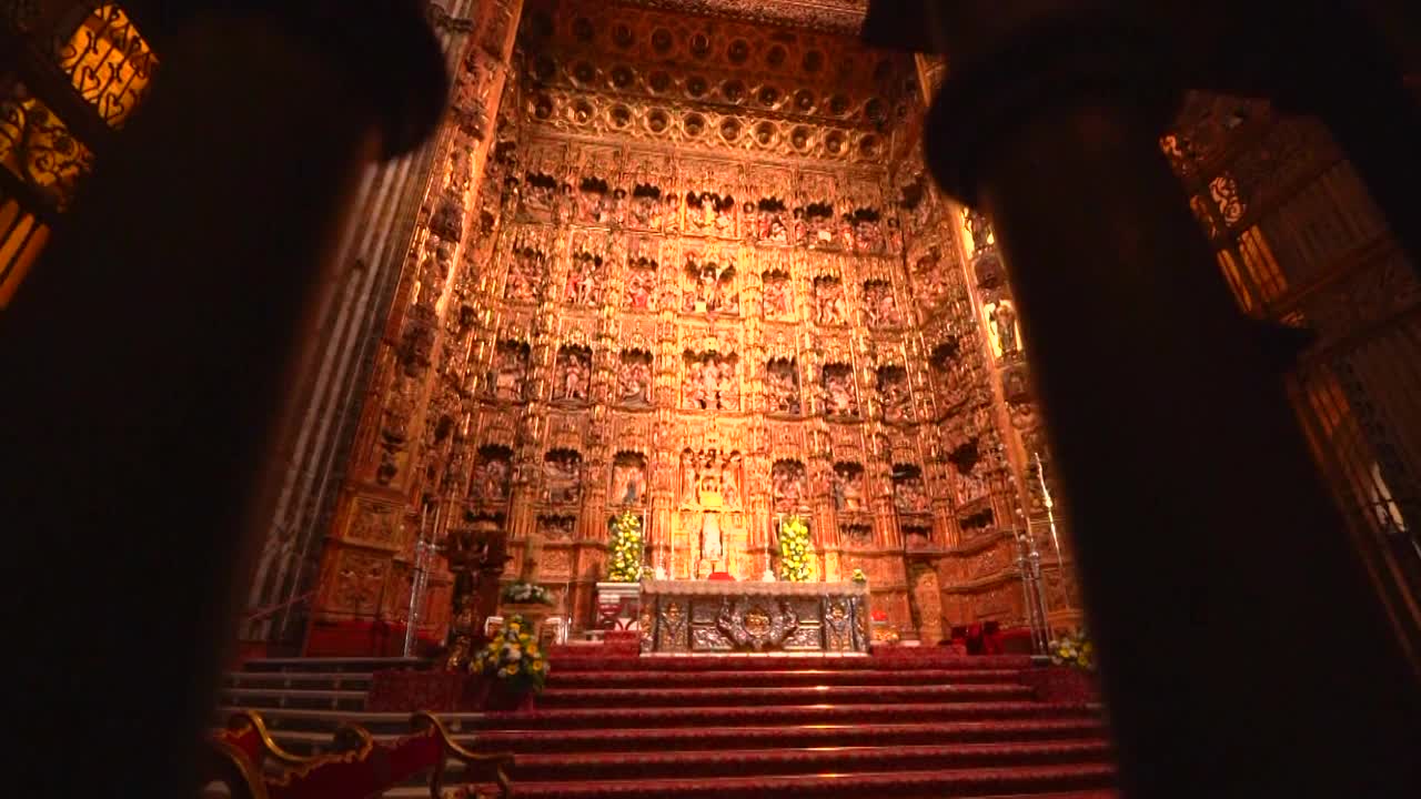 西班牙塞维利亚大教堂高坛视频下载