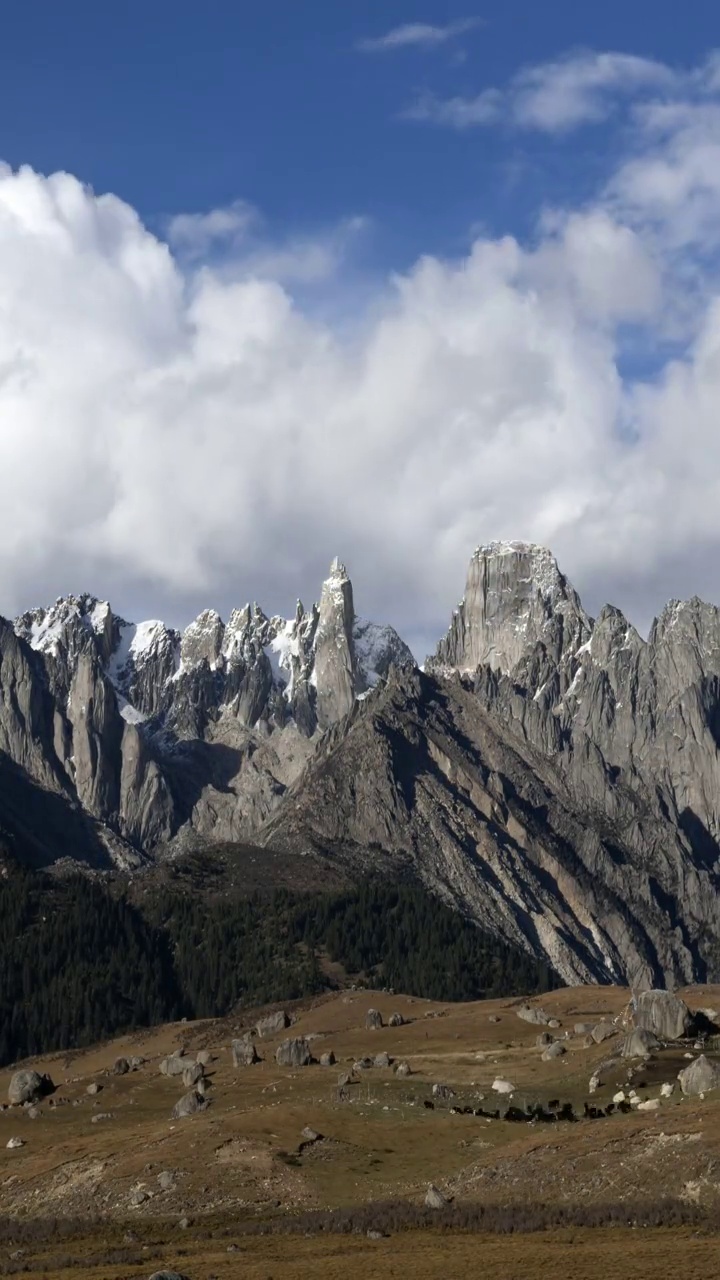 西藏美丽的自然风光视频素材