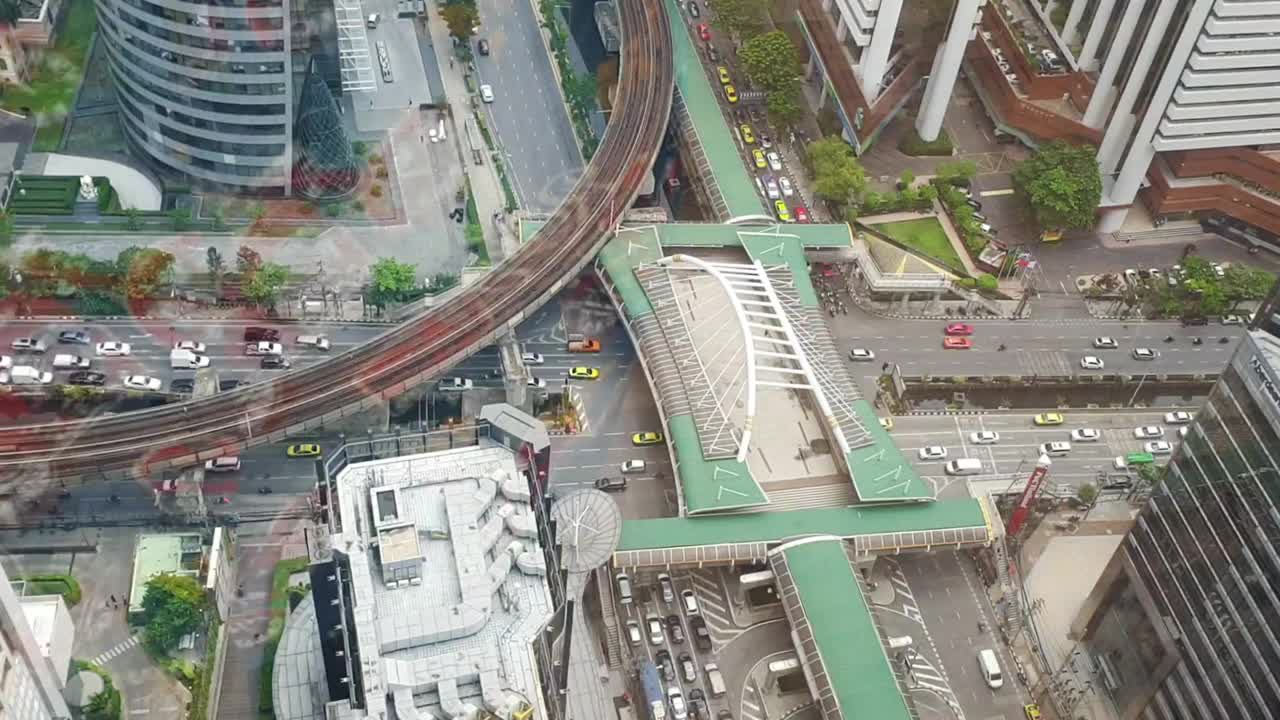 泰国曼谷的交通全景视频下载
