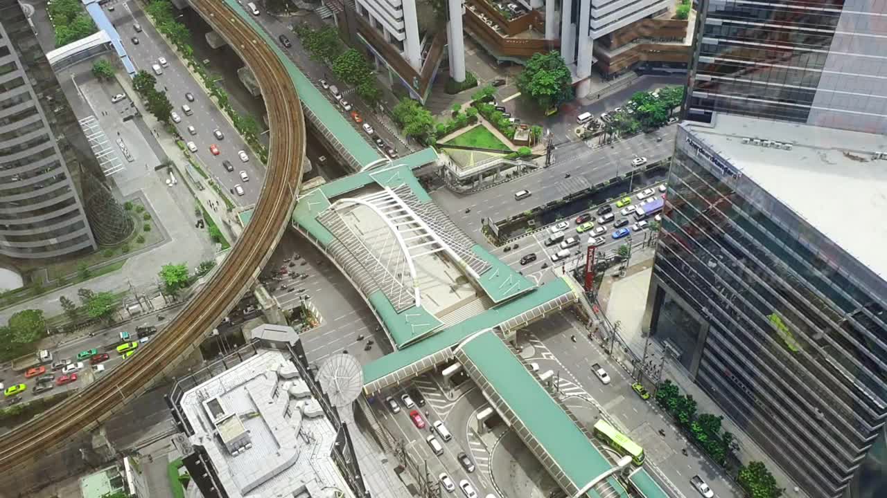 泰国曼谷的交通全景视频下载