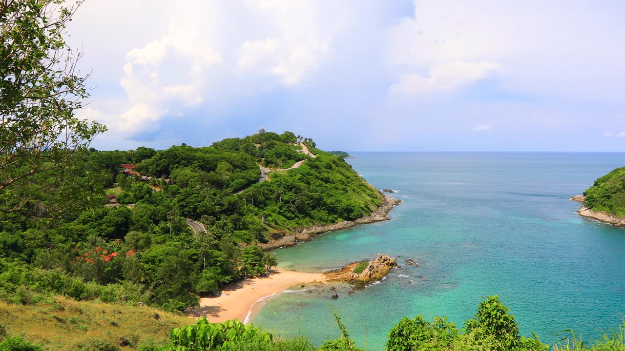 热带安达曼海景夏日海滩，泰国普吉岛。视频下载