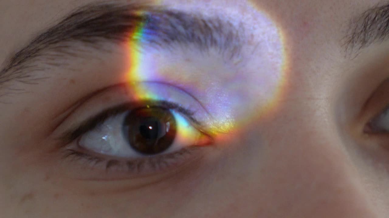眼睛健康治疗和颜色光谱视频下载
