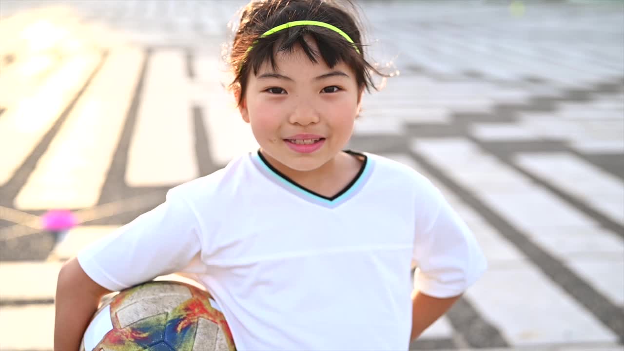 日本女子足球运动员。视频下载