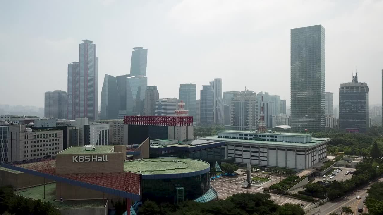 首尔,金融区,市区,摩天大楼视频素材