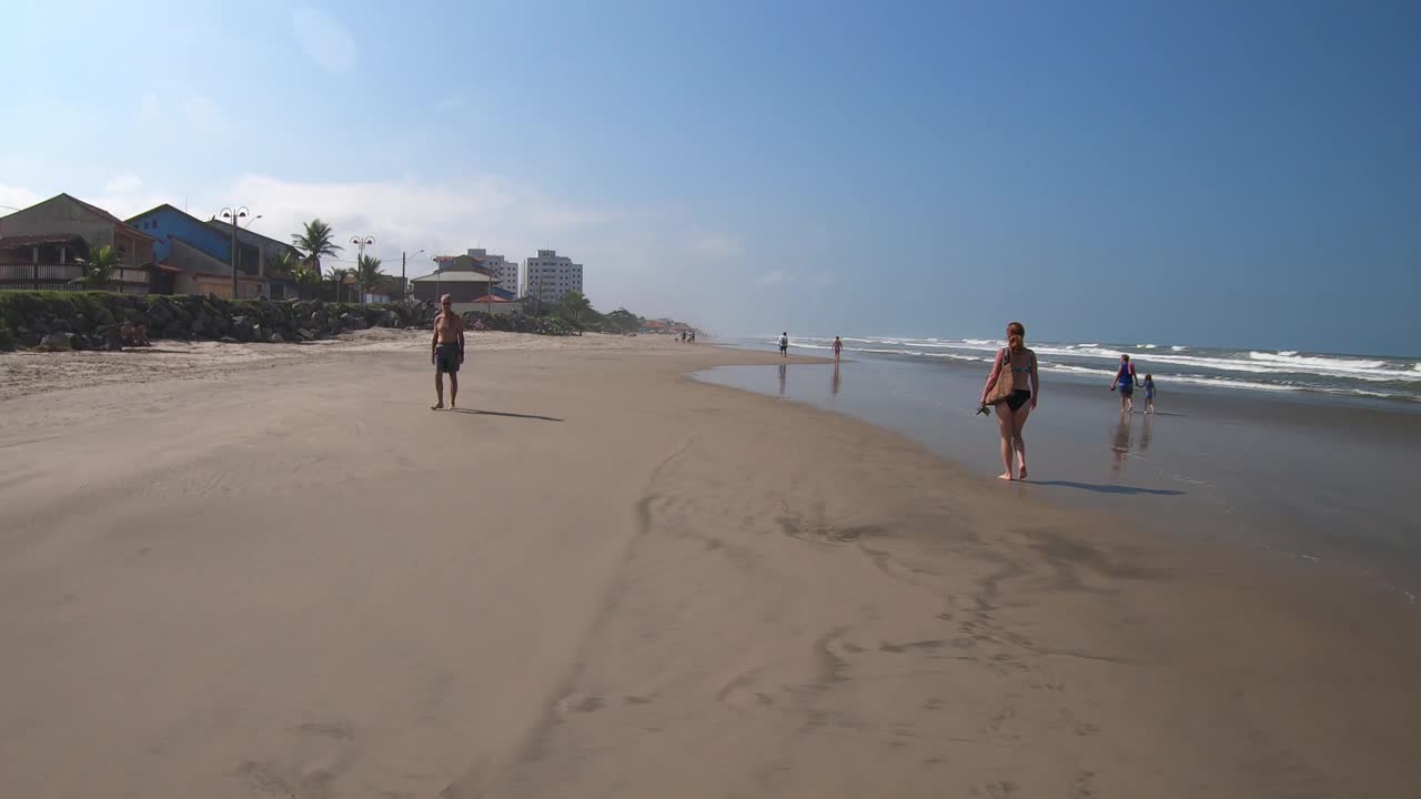 Itanhaém海滩视频素材