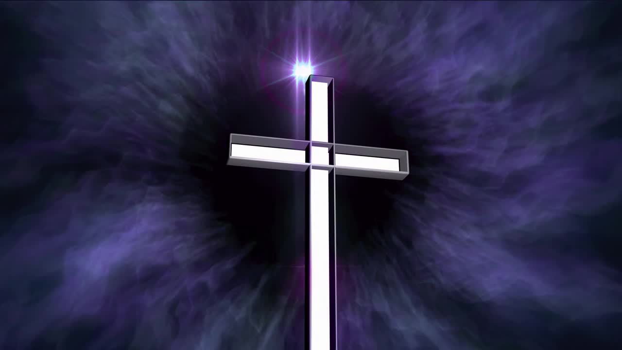 基督教十字架的抽象背景视频下载