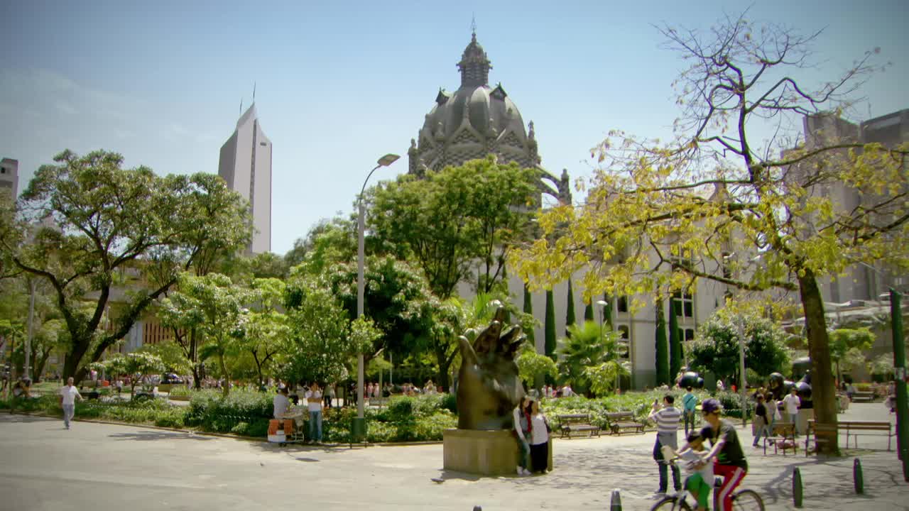 哥伦比亚麦德林博特罗广场视频下载