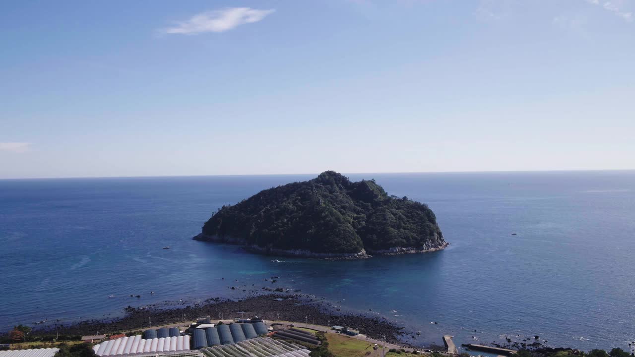 海上/济州岛的风景，韩国视频素材