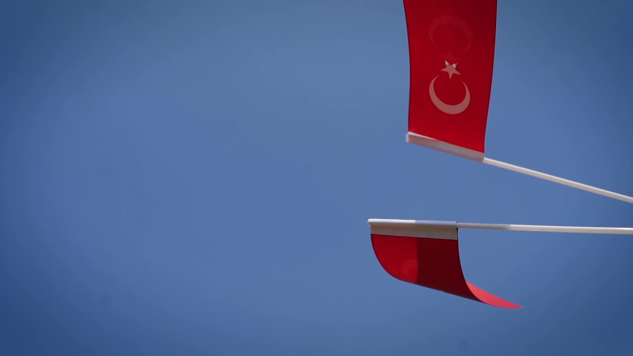 土耳其国旗-超级慢动作-b滚视频下载