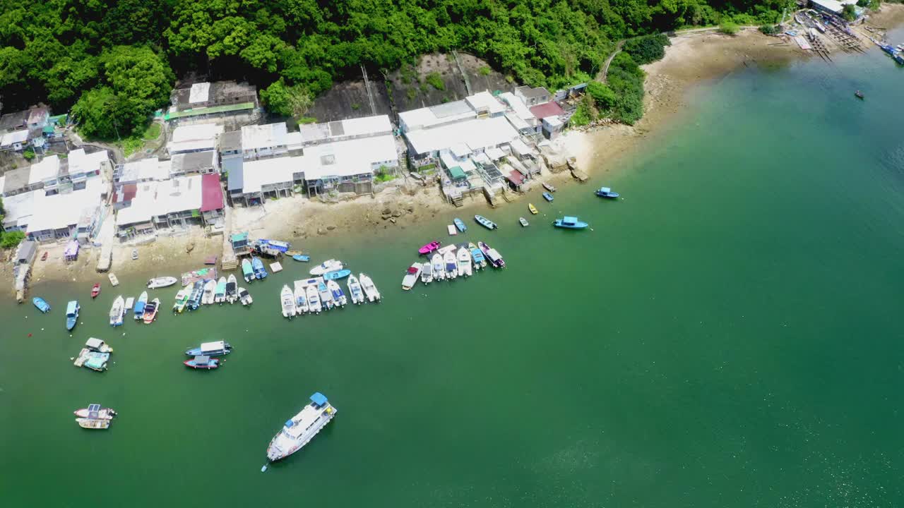 无人机拍摄的三门仔村及马屎洲特别地区视频下载