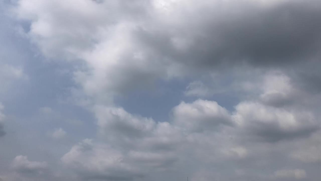 雨季的天空中有云视频素材