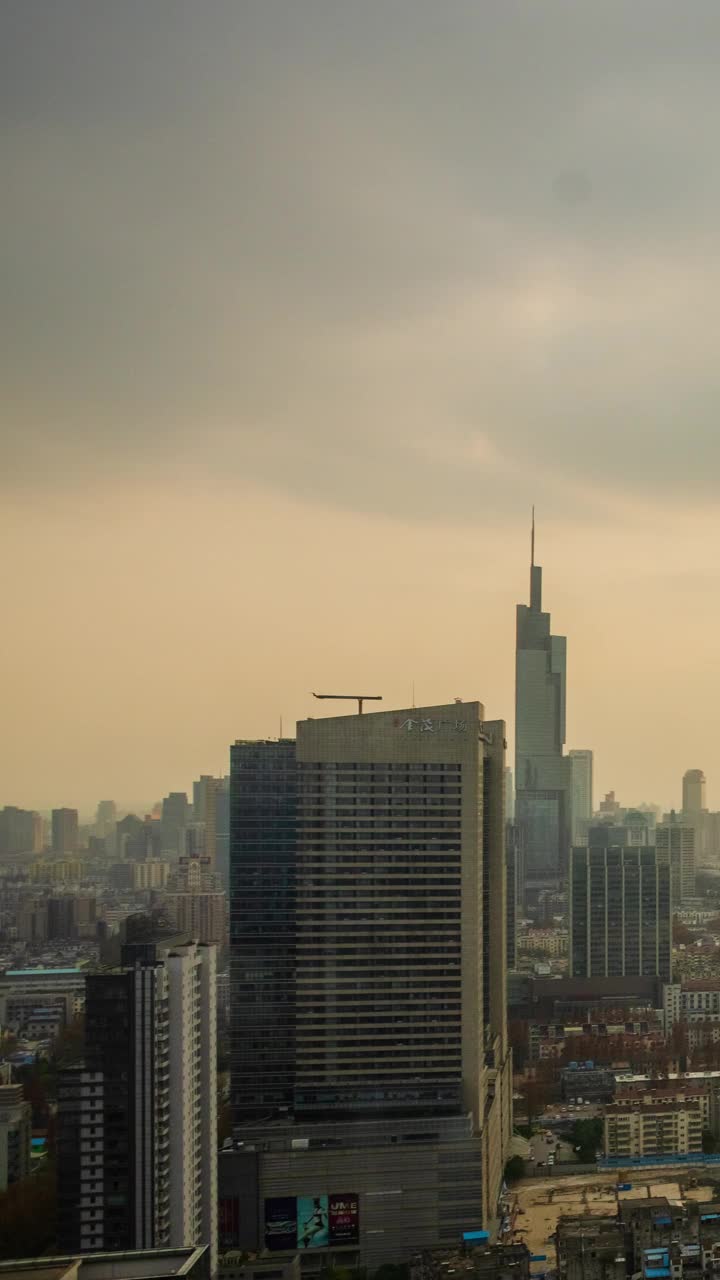 南京的鸟瞰图视频素材