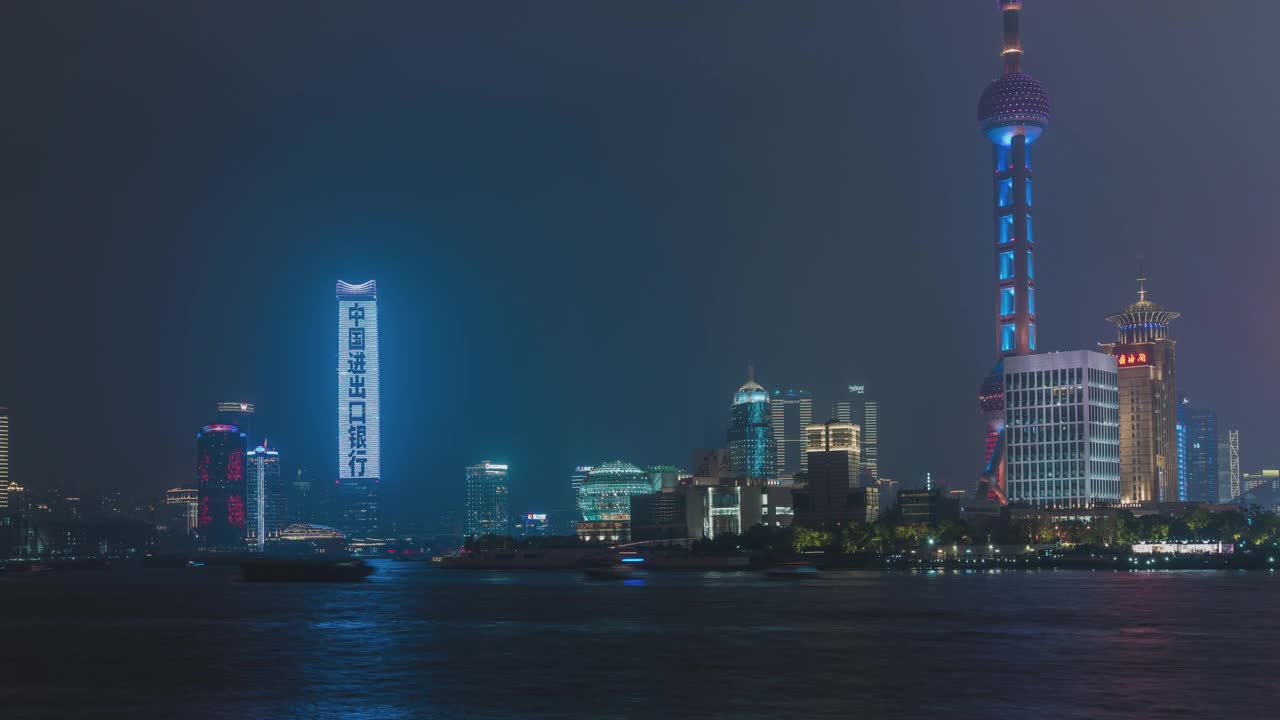 清晨上海的天际线视频下载