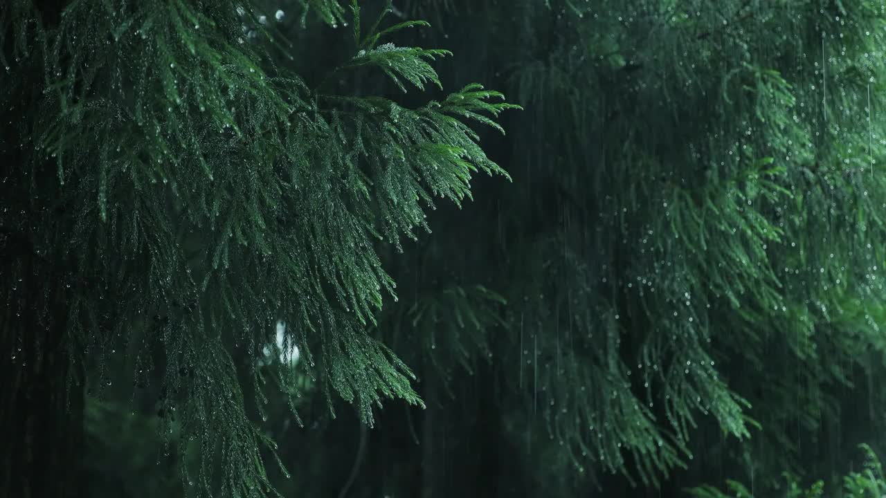 下雨的一天视频素材