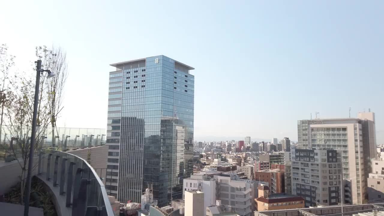 4K平移鸟瞰涉谷病房在东京，日本。视频素材