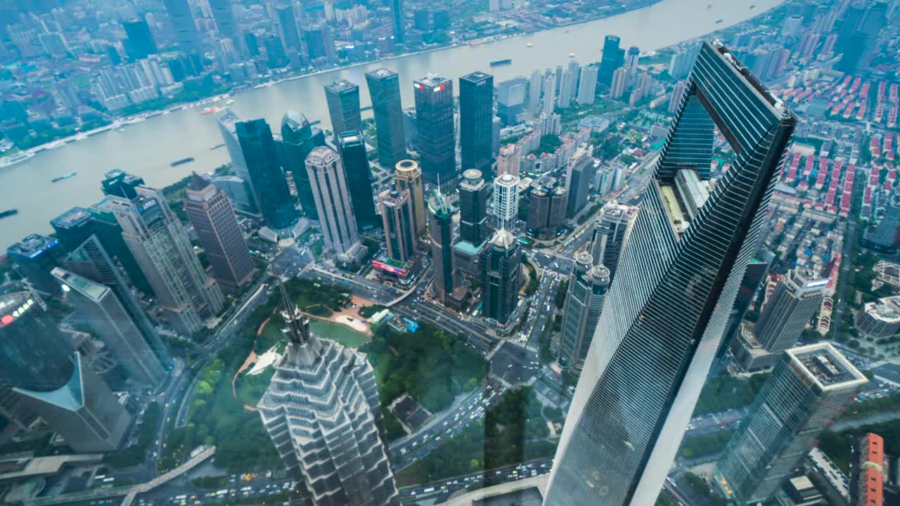 时光流逝视频:上海金融区(陆家嘴)的夜晚视频下载