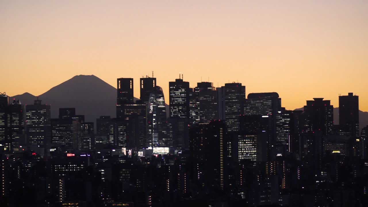 美丽的富士山，日本的象征视频素材