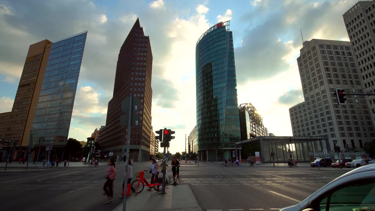 柏林波茨坦广场，时间流逝视频下载