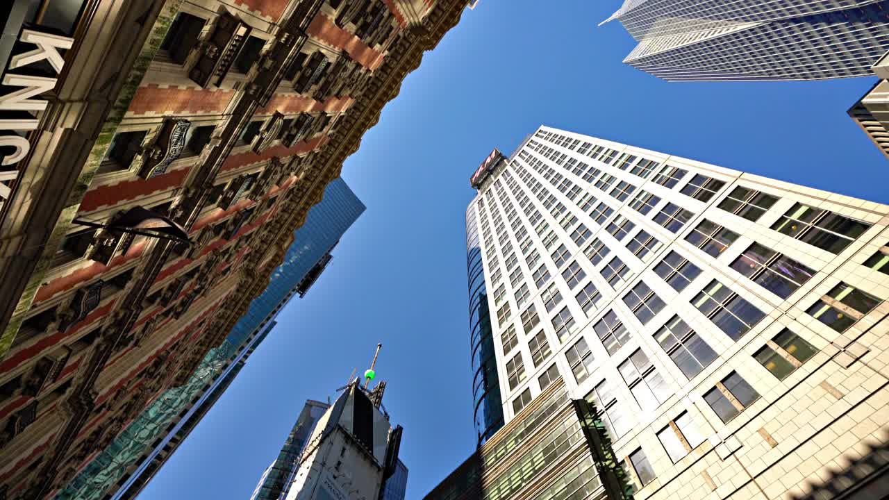 42街的大楼。概念视图视频素材