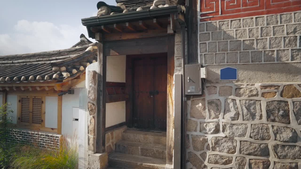 韩国首尔北川韩屋村视频素材