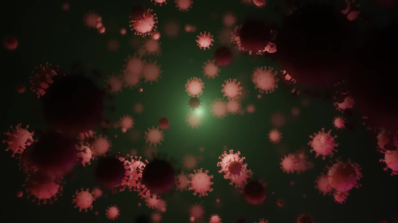 浏览冠状病毒概念视频，最好了解冠状病毒新闻背景、Covid-19的delta和lambda变体、冠状病毒的新变体、病毒突刺蛋白的突变、英国变体、巴西变体、印度变体、冠状病毒视频素材
