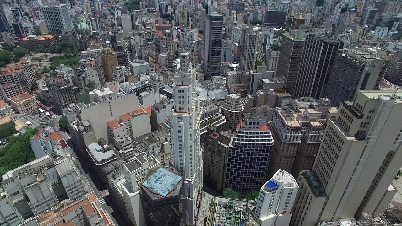 São保罗摩天大楼的鸟瞰图视频素材