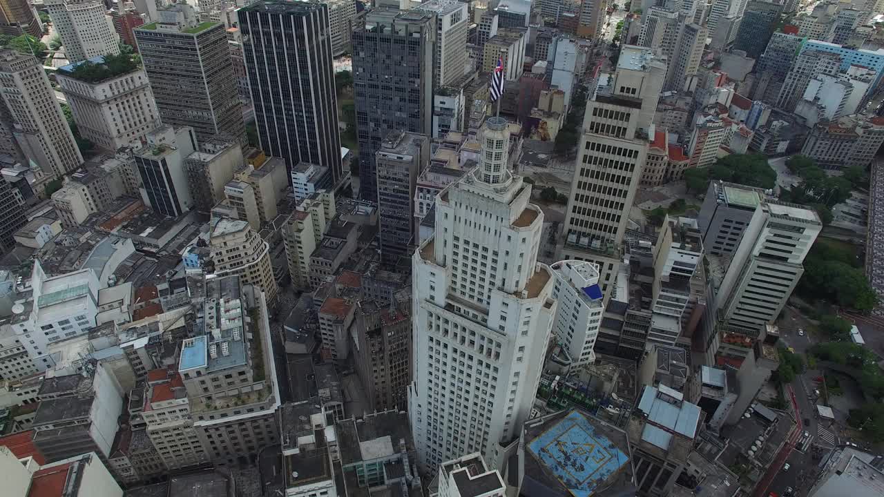 São保罗的天际线和巴西的著名建筑视频素材