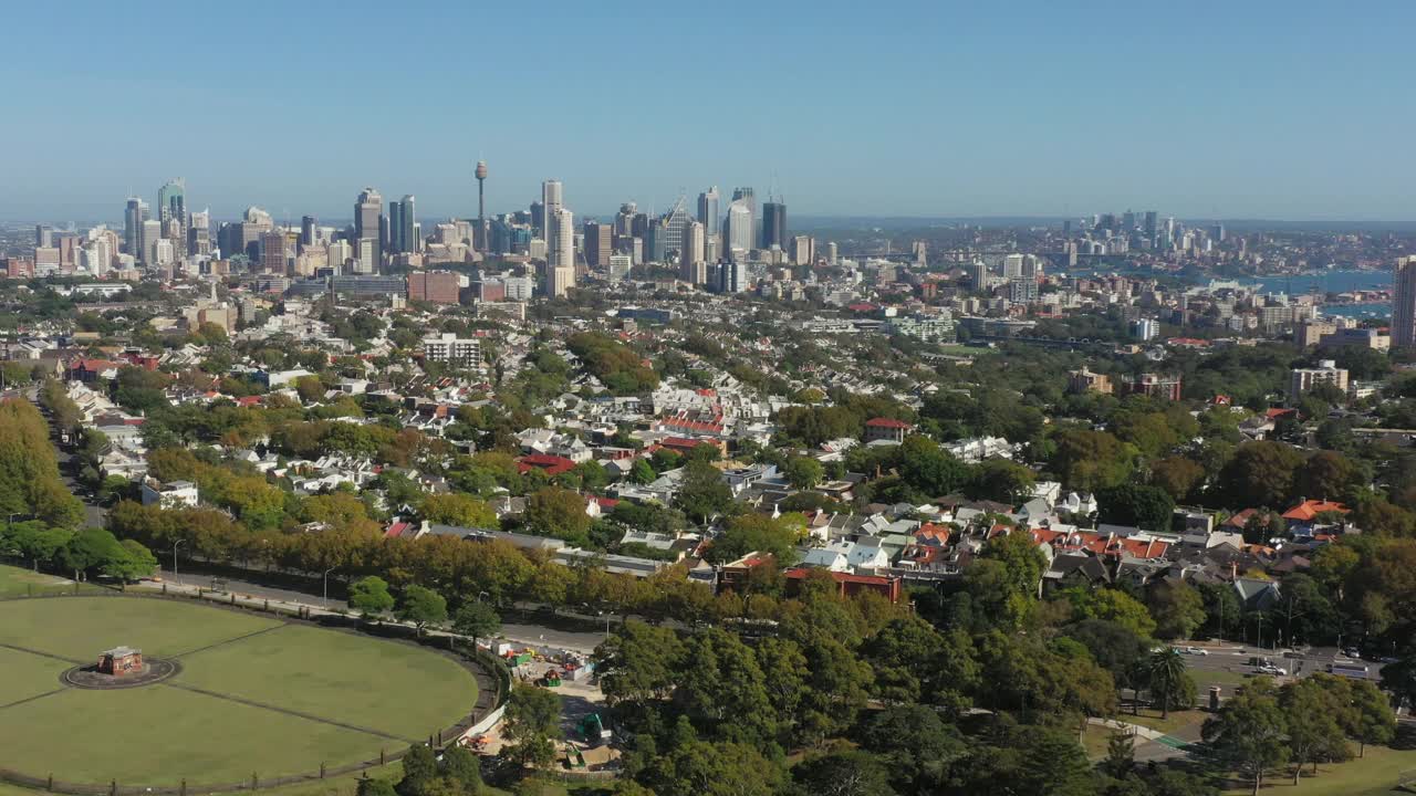 悉尼东郊的鸟瞰图在夏季悉尼澳大利亚视频下载