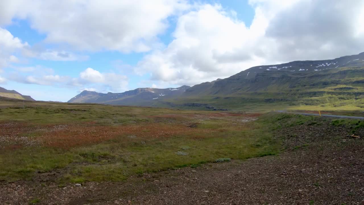 冰岛平原鸟瞰图视频素材