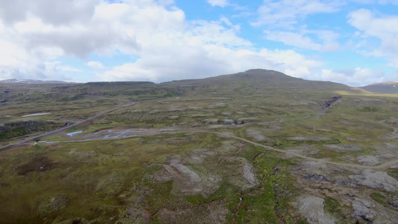 鸟瞰冰岛风景视频素材